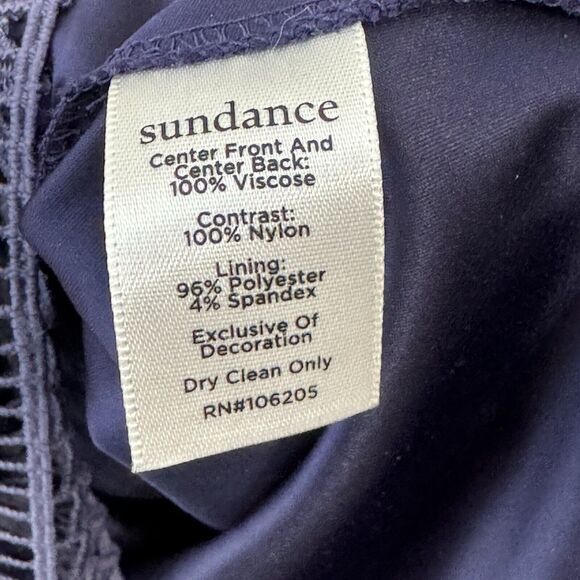 Sundance Dress Womens Size Medium Lace Purple Lined Shift - Picture 8 of 8